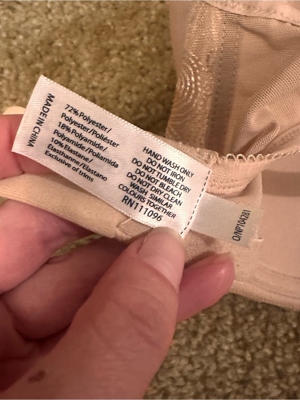 Panache Cari 7961 T-Shirt Bra 28GG UK Nude Beige Spacer Molded Underwire Lace - Picture 6 of 8